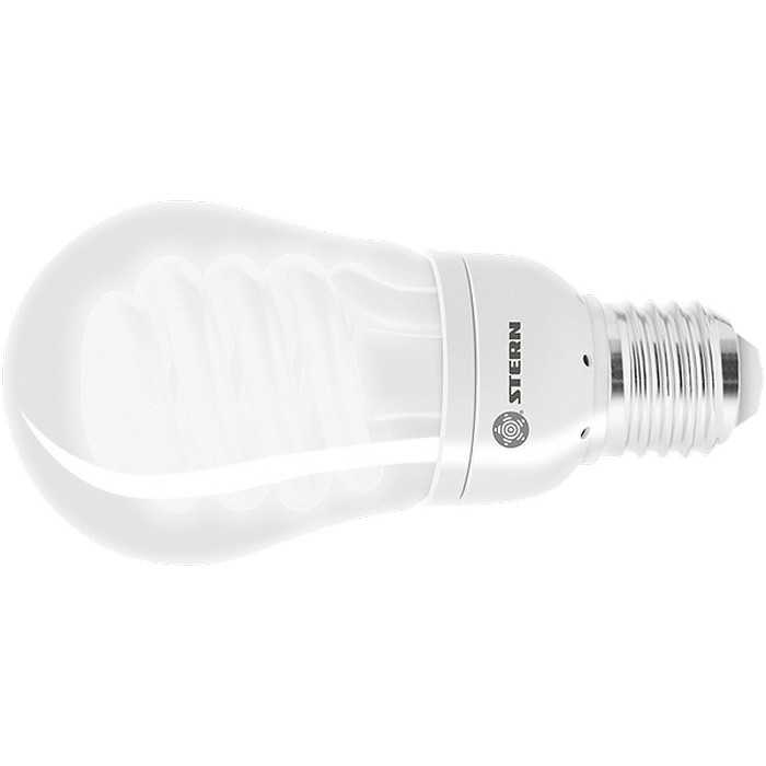 Лампа компактная люминесцентная, колба, 11 W, 2700K, E27, 8000ч Stern Лампы энергосберегающие фото, изображение
